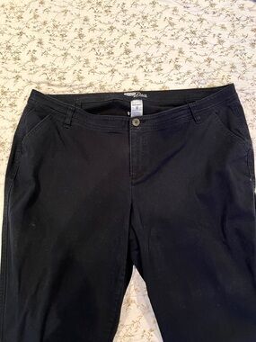 Old Navy Black The Diva Straight Leg Pants Sz 18